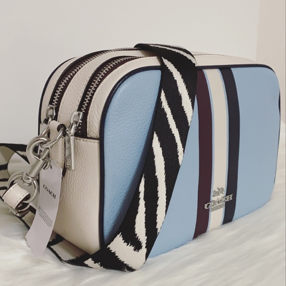 New💃Coach Jes Crossbody In Colorblock With Stripe - Picture 3 of 10